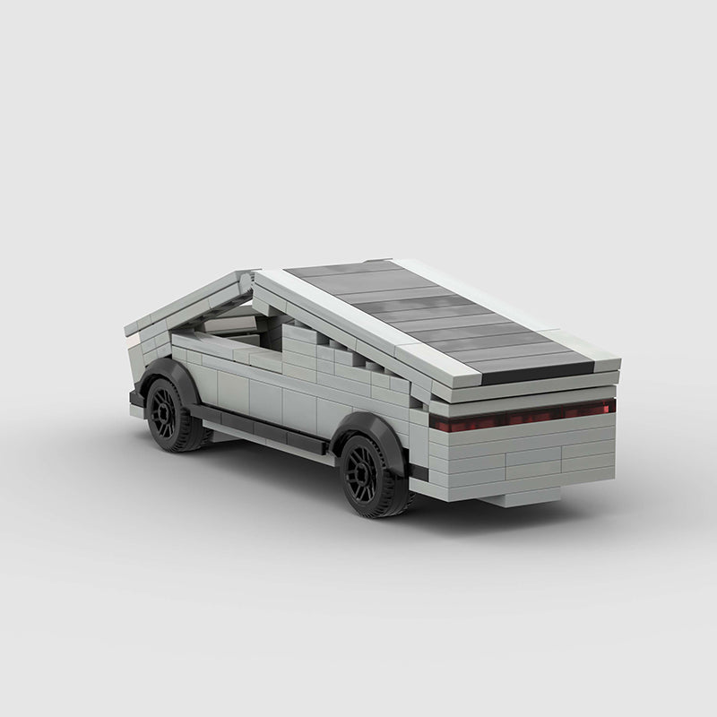 Light gray cyberpunk Tesla